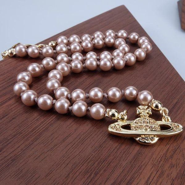 

2020 selling women's pearl chain necklace rhinestone track pendant necklace gift party fashion jewelry accessories high quality, Silver