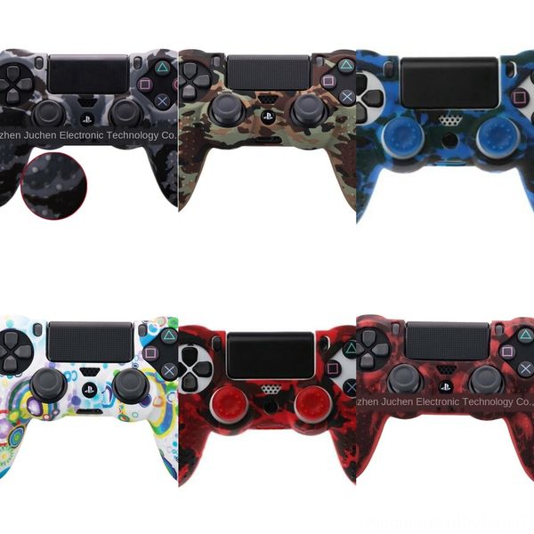 

5g55i silicone gamepad controller cover withjoystick cap for ps4 case