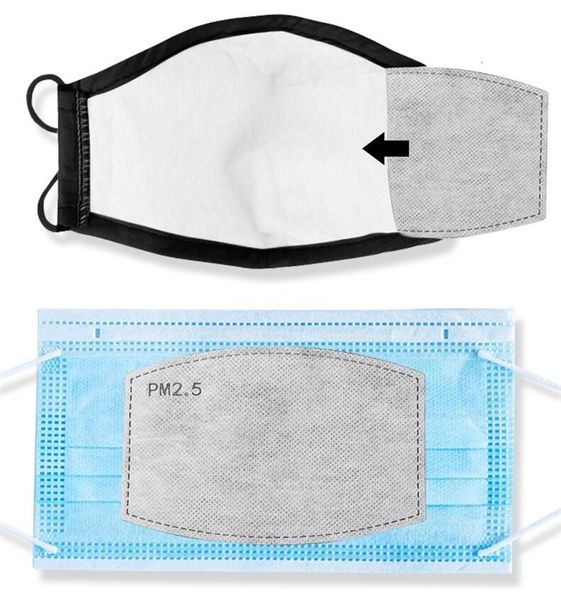 

dhl ship3layer gasket safe anti dust breathable pm2.5 activate carbon filter replaceable mouth face mask replacement comfortable pad