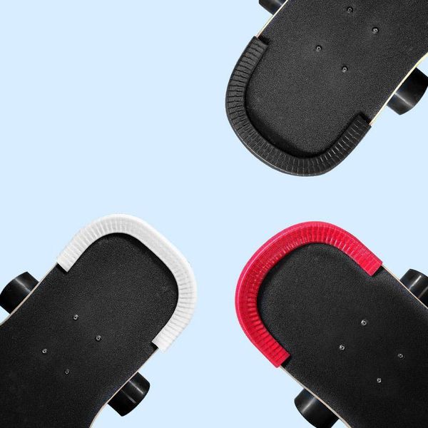 

2pcs longboard deck nose guards protector for skateboard rubber skateboard deck protection
