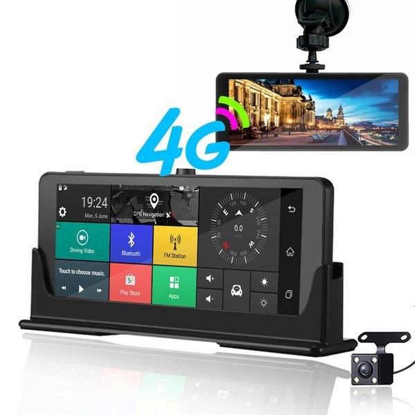 

e07 4g car dvr camera adas android auto register with gps navigation full hd 1080p video recorder two cameras vehicele