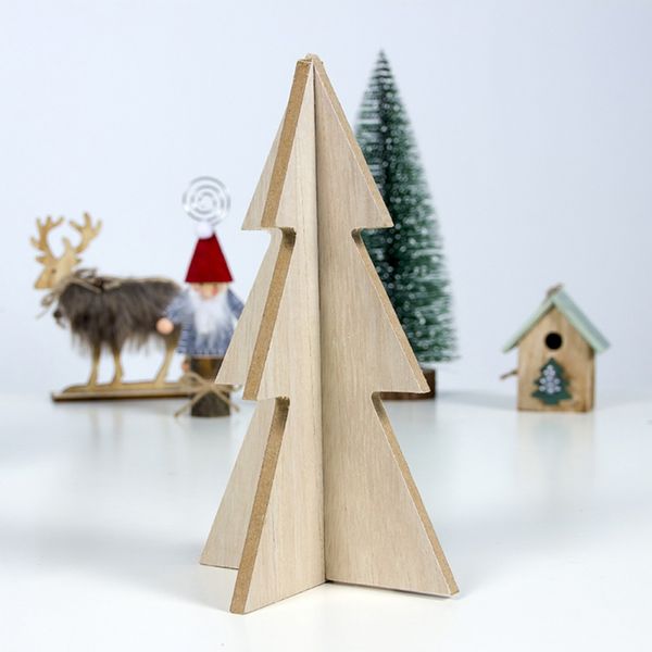 

wooden christmas tree decoration home table party decor home party supplies