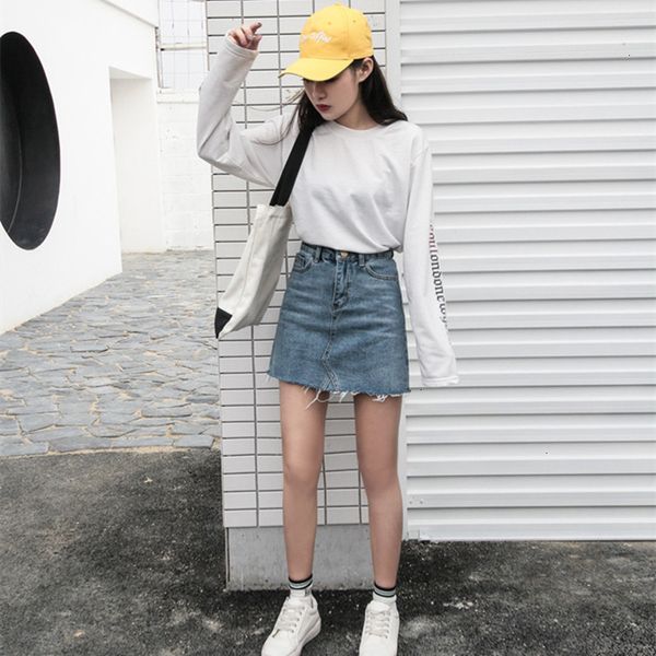 

denim skirts womens denim skirt fashion waist high summer skirts womens pockets button female saias new all matched casual jeans skirt, Black