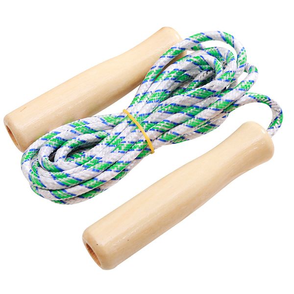 

children rope skipping funny lovely log color wood children's toys game jump physical development workout toy motions gifts