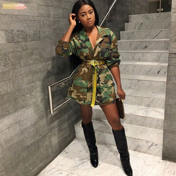 

long camouflage coat women new fashion long sleeve autumn winter casual button outwear jacket drop shipping outerwear, Black;brown