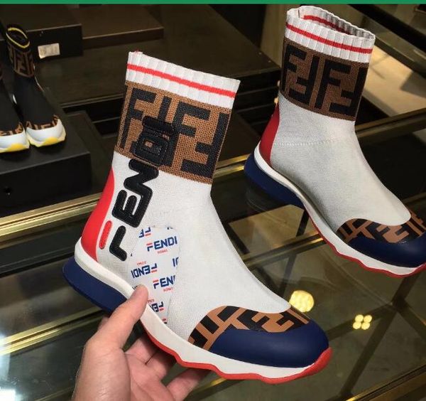 

19ss новые горячие мужчины женщины Paris Triple F повседневная обувь мода носок обувь ско