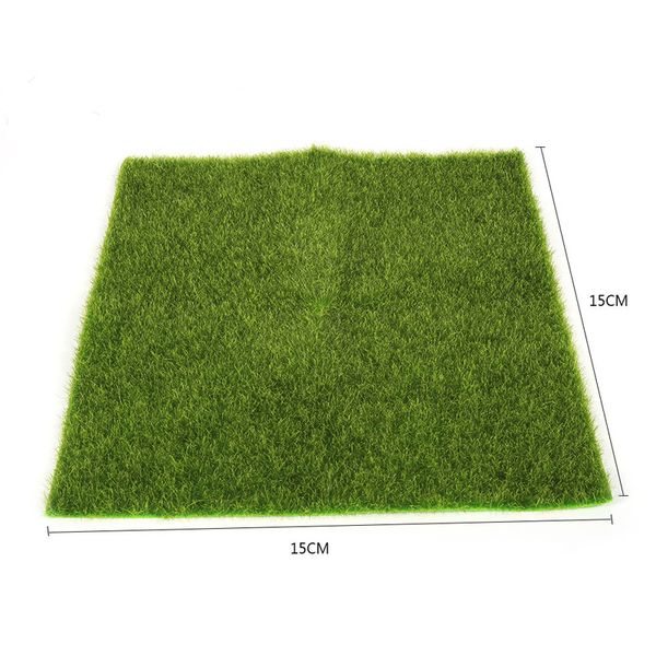 

artificial miniature lawn grass fairy landscape decotation garden ornament dollhouse craft 15x15cm or 30x30cm
