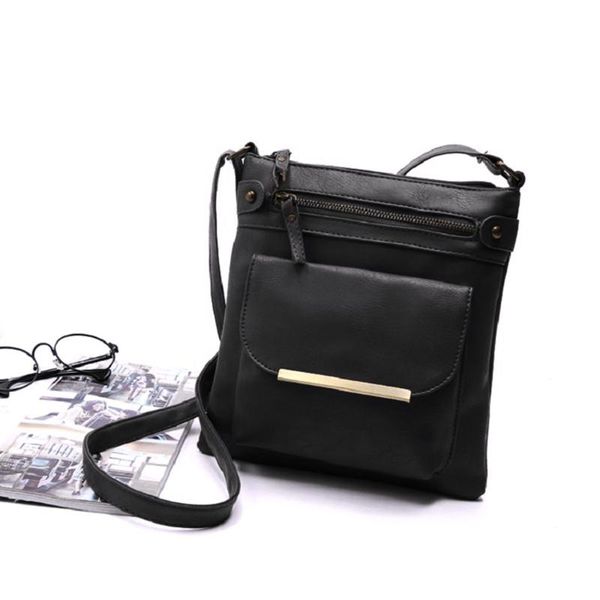 

solid color designers women bag vintage women handbag zip leather crossbody bags sac main femme shoulder bag