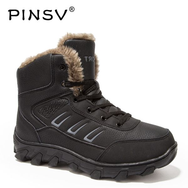 

pinsv winter boots men shoes genuine leather warm snow boots men winter shoes black outdoor work plus size 39-46