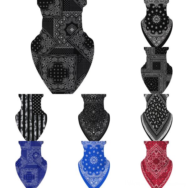 

pkmsv women scarf face mask outdoor veil windproof half face dust-proof sunshade ear shawl scarf dust mask silk type party masks, Black