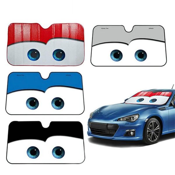 

5 colors eyes heated windshield sunshade car window windscreen cover 130x70 car front window visor solar protect