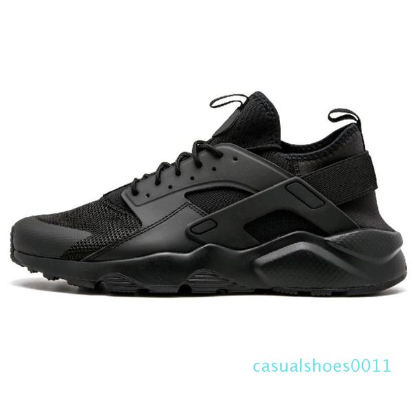 

style huarache 1.0 4.0 casual shoes men women khaki mint green balck white red athletic designer sneakers trainer c11, Black