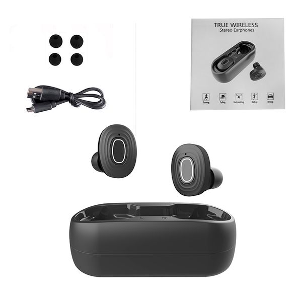 

TWS V6 Беспроводные наушники Bluetooth V5.0 Мини Смарт Earbuds светодиодный дисплей с 300mAh Power B