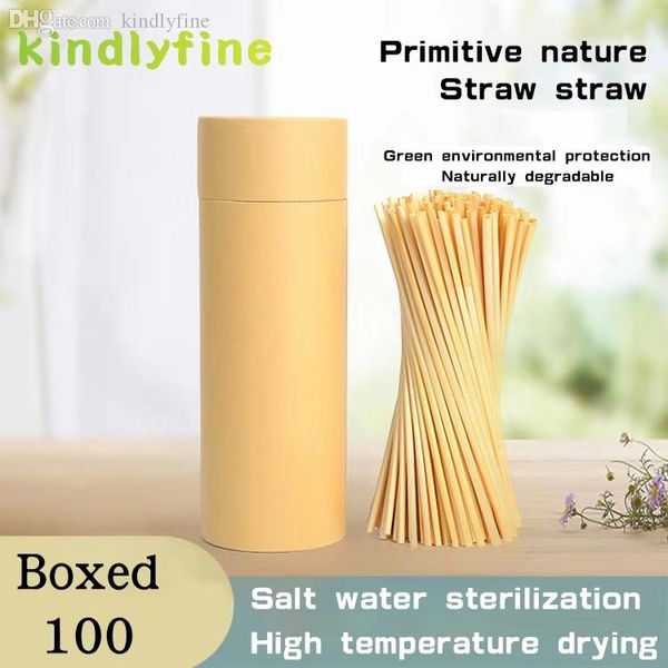 

4x200mm разлагаемая одноразовый зеленый напиток солома, 100 соломинок в упаковку, 20 упаковок для начала доставки, epacket бесплатной достав