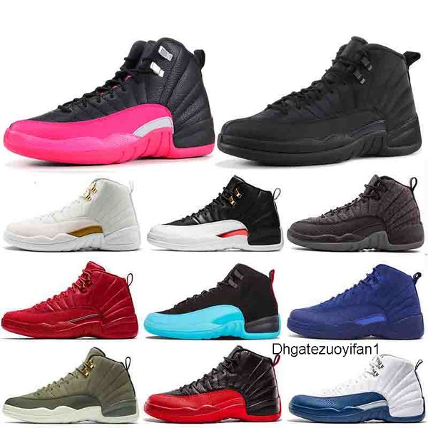 

jumpman 12s basketball shoes winterized gym red deep royal blue fiba 12 international flight gamma blue sports trainers sneakers