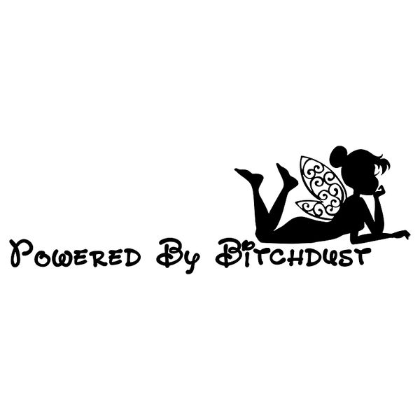 

16*5.1cm powered by bitchdust fashion personality creativity classic attractive car decor decor decals