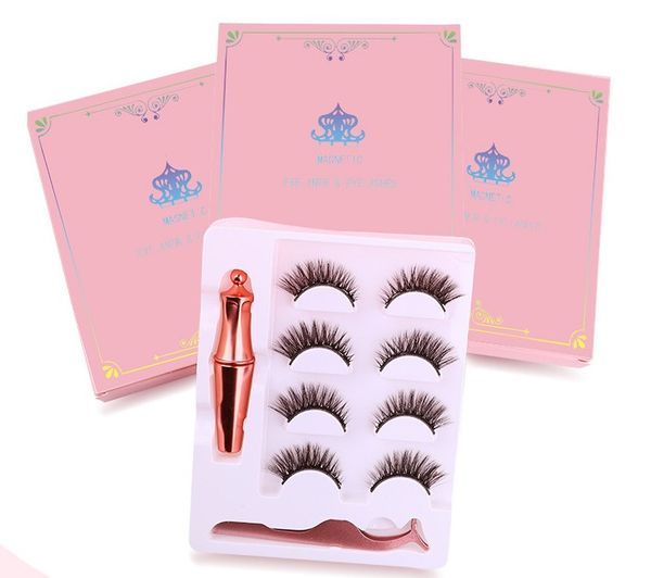 

epacket magnetic liquid eyeliner new product 4 suits for hypocrisy eyelash glue 3 d magnetic magnet eyelash eyelash