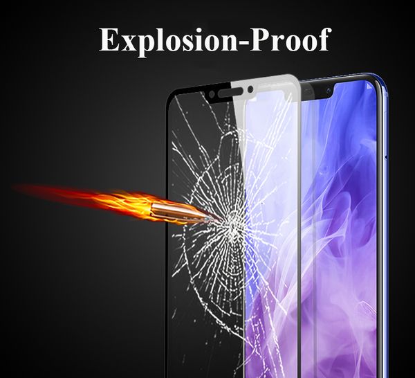 

протектор экрана для huawei p smart plus 2019 помощник 20 lite 10 pro-полностью покрыты согнуты умеренное стекла с экранирующей пленкой