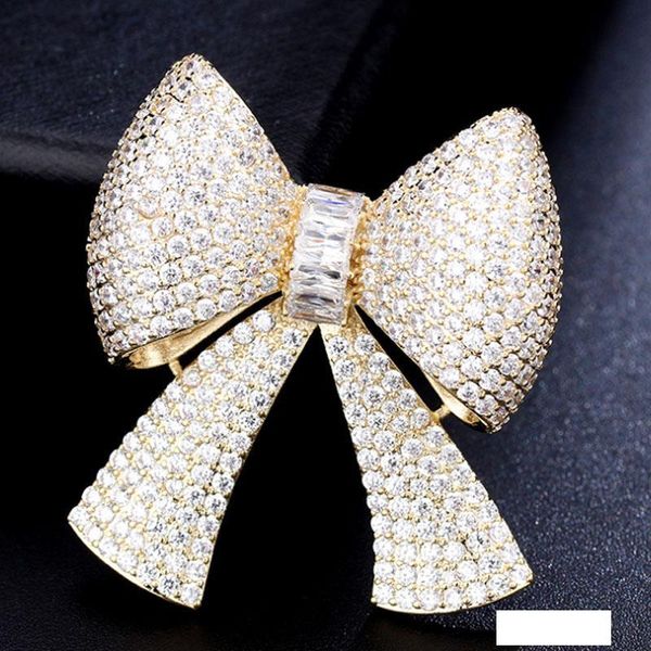 

zlxgirl ювелирных изделий высокого качества женщины медного лук свадебных броши ювелирных изделия способ женщины шарф булавка хиджаб аксессу, Gray