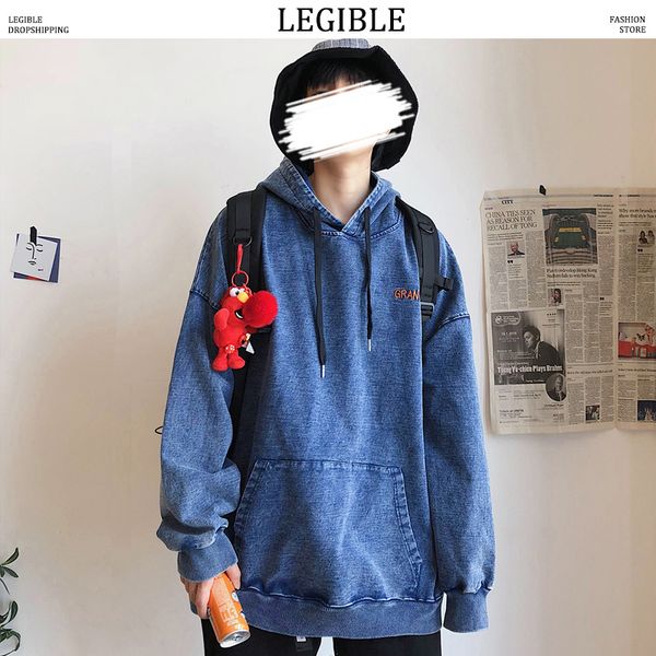 

men's autumn streetwear jean jacket men hip hop 2019 denim jacket male hooded denim jackets casual fashion clothing, Black;brown