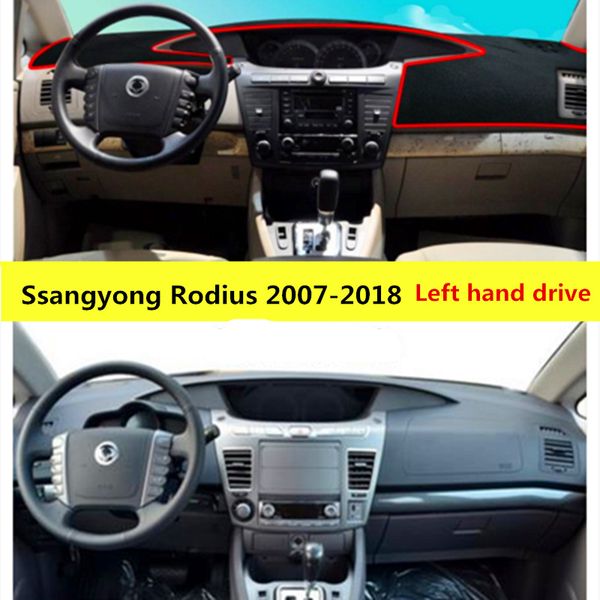 

taijs car dashboard cover pad for ssangyong rodius 2007-2018 left hand drive auto dashboard mat rug for ssangyong rodius 07-18