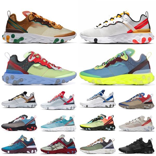 

2019 new undercaver x react element 87 55 running shoes for men women tour yellow orange pee thunder blue mens trainers sports sneakers