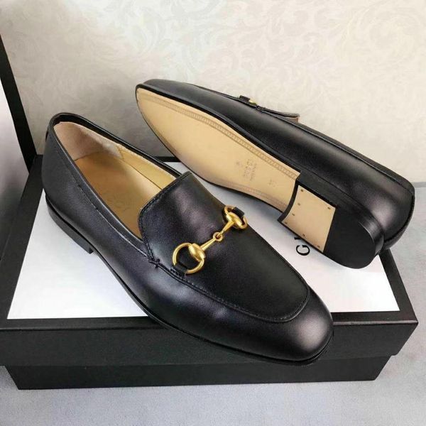 

2020 new couple casual sports shoes gg horsebit leather shoes