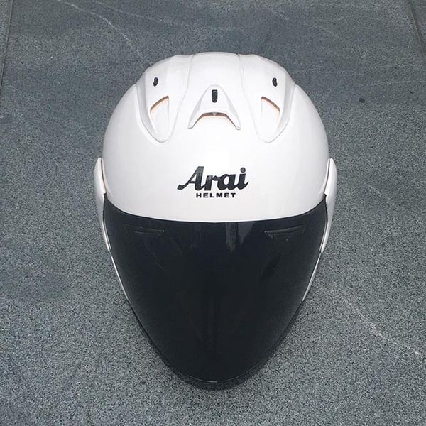 

motorcycle white half helmet racing helmet open face dot approved outdoor sport men and women motorcycle