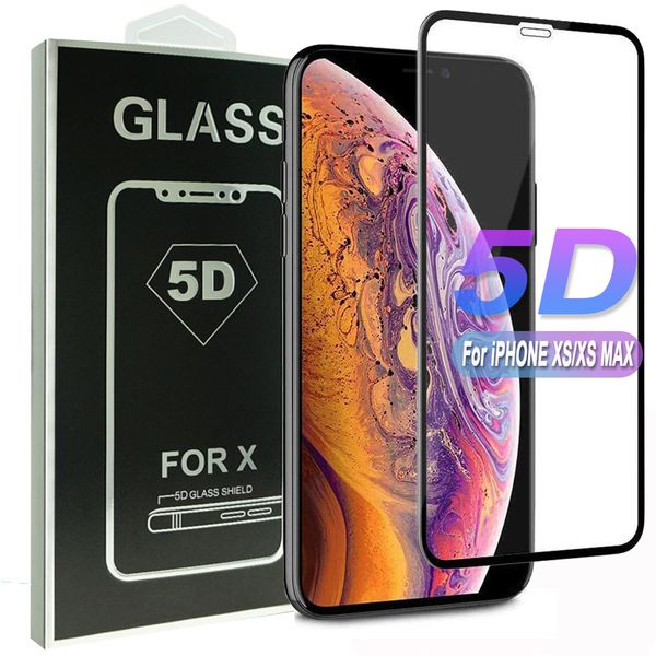 

Для Iphone XR XS MAX 5D Закаленное стекло Полное изогнутое стекло для iPhone X 7 8 Plus Пленка с п