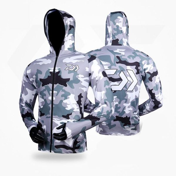 

2018 brand fishing clothing summer long sleeve sunscreen breathable quick dry clothes anti-uv ultrathin fishing shirt, Gray;blue