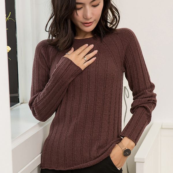 

women sweater 100% pure cashmere knitted pullovers female oneck 5colors new fashion jumpes ladies sweaters girl top, White;black