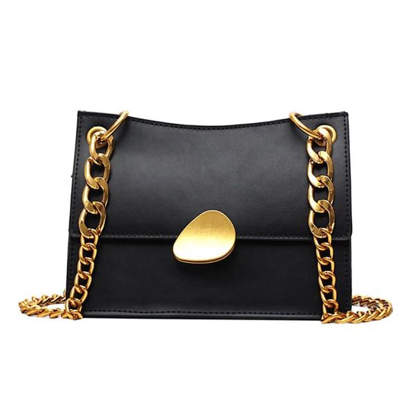 

fashion simple small square bag women's designer handbag 2020 pu leather chain mobile phone shoulder bags