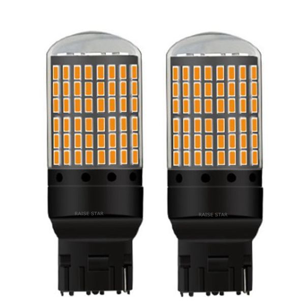 

2pcs t20 7440 w21w wy21w 2000lm super bright led canbus no error car brake bulbs auto backup reverse lamp daytime running light