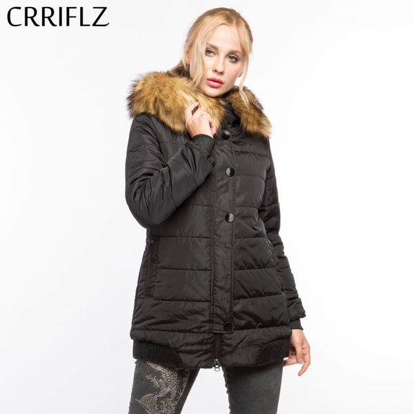 

long parkas female womens winter jacket coat warm jacket womans parkas faux fur hooded coat y190926, Black;white