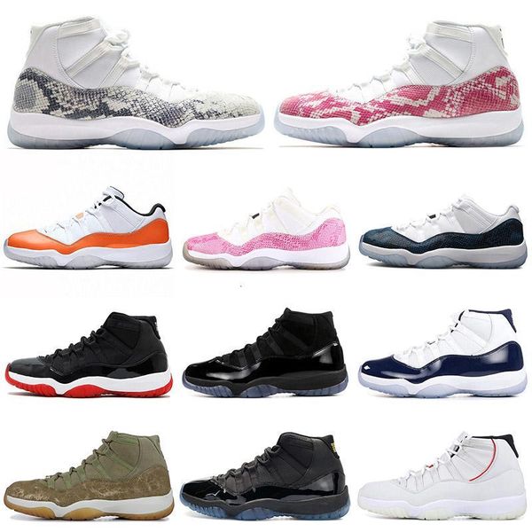 

men basketball shoes concord 11 11s cap and gown bred snakeskin orange trance win like 82 96 mens trainers sport sneakers 5.5-13