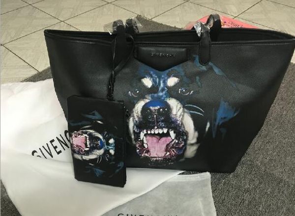 

19ss giv chy designers handbags luxurys brands handbag fashion dog print totes women designers bags cluth pu leather bags
