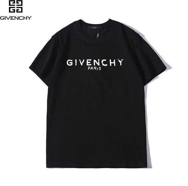 

вышитые футболки мужские, лето с короткими рукавами Tops, вскользь Givenchy одежды, китайский стиль модной улицы хип-хоп Tee