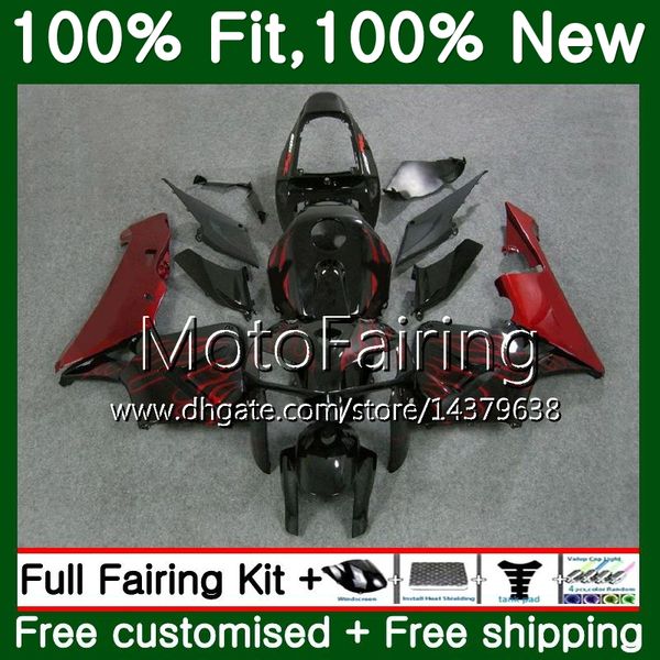 

injection body+tank for honda red flames cbr 600rr 05 cbr600 rr f5 05 06 59mf6 cbr600rr cbr600f5 cbr 600 rr f5 2005 2006 fairing bodywork