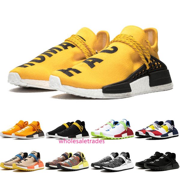

2019 pw human race hu x pharrell williams men s women s mc tie dye solar pack mother designer fashion sport shoes