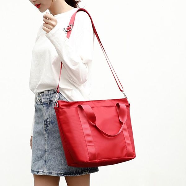 

fashion women shoulder bag nylon waterproof satchel large capacity handbag messenger bags zipper single tote bags for women