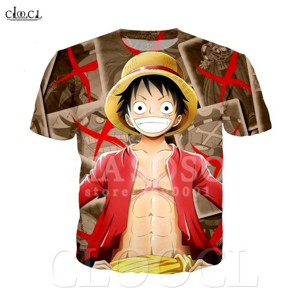 

2020 новый стиль монки д. луффи one piece футболка мужчины женщины anime character творческий плюс размер футболка 3d печати с коротким рука, White;black