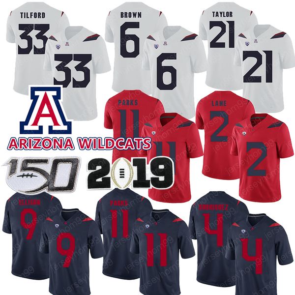 

Custom NCAA Arizona Wildcats Brandon Dawkins K'Hari Lane Robert Golden Shun Brown Will Parks Nathan Tilford 150TH Football Jerseys