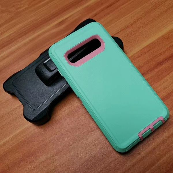 

For am ung 10 iphone x xr x max brand defender ca e 3 in 1 tong hockproof clip phone hell with package box