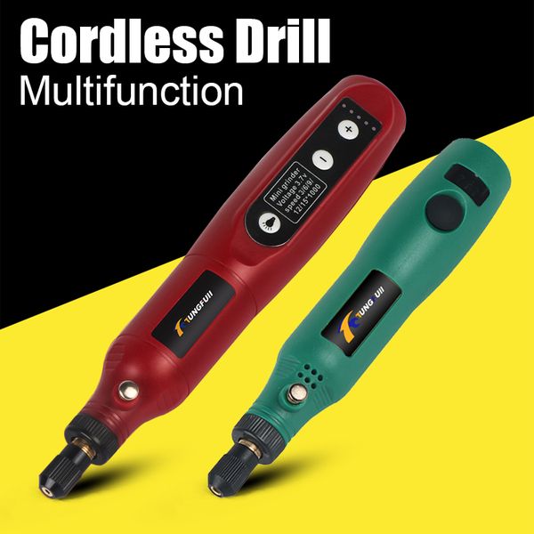

5 speed regulation of cordless electric drill carving machine electric lettering pen writing and polishing power tool