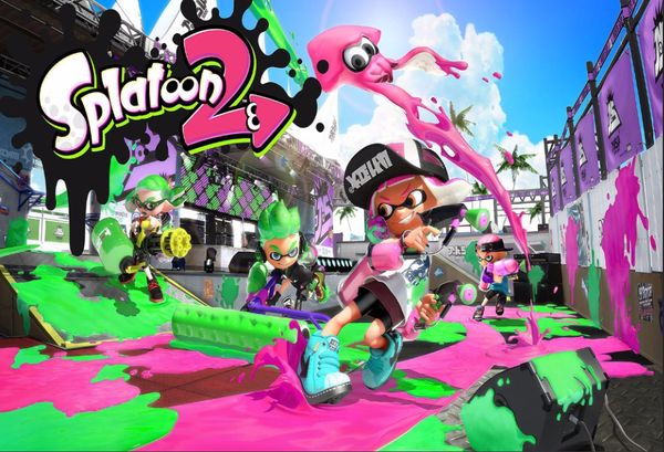 

7x5ft Splatoon Street пользовательские фото фон студия фон винил 220см х 150см