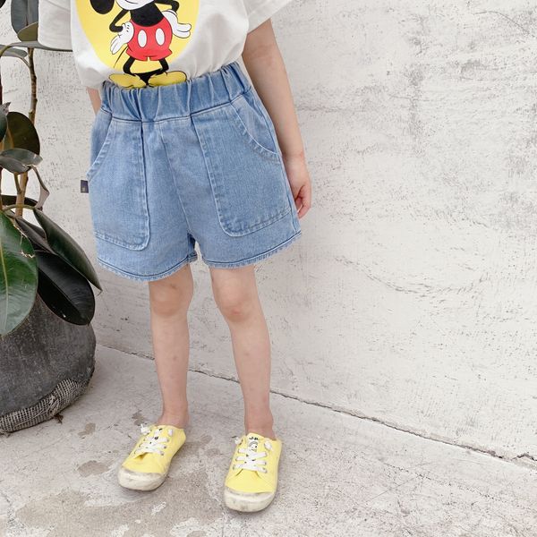 

adbaby 2020 and girls' denim 20336 adbaby children's wear 2020 children's wear and shorts girls' denim shorts 20336, Blue