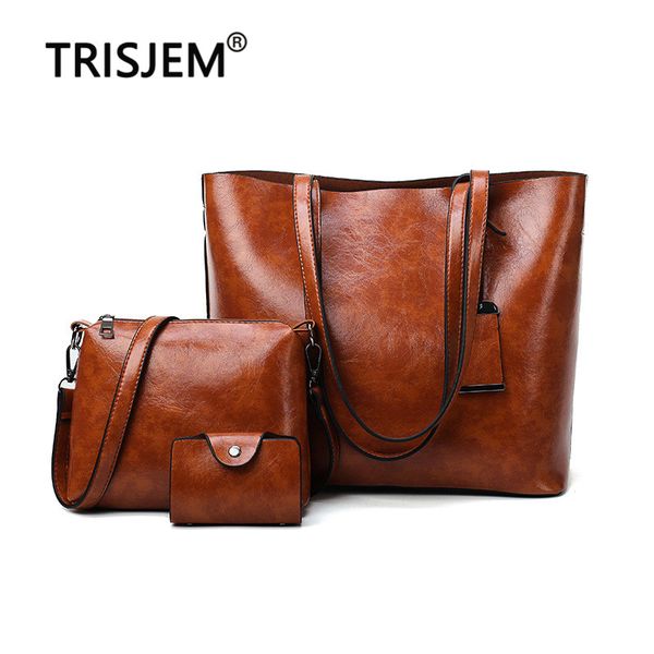 

3pcs/set pu leather women's bag high capacity handbags fashion comfortable crossbady bag for women small female purse