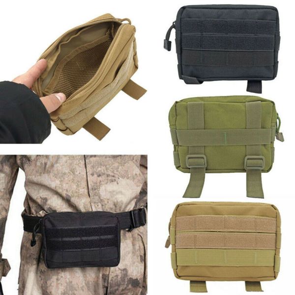 

outdoor tactical shoulder bag waterproof oxford molle camping hiking pouch kettle bag bolsillo waist pack