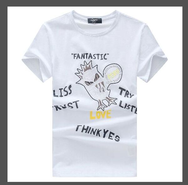 

fashion brand shirt mens designer t shirts embroidery letter print men casual round neck men t-shirt shirts summer tee top, White;black