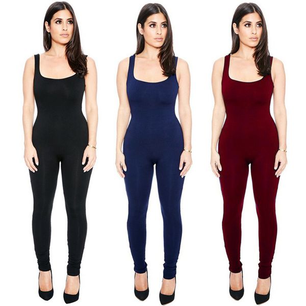 

женщины дизайнер сексуальная высокая эластичная слинг комбинезон summerpdpq, Gray